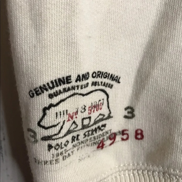 NEW Ralph Lauren Youth Girls Tunic Sweatshirt -IVORY- Dress Size Medium - Picture 6 of 9